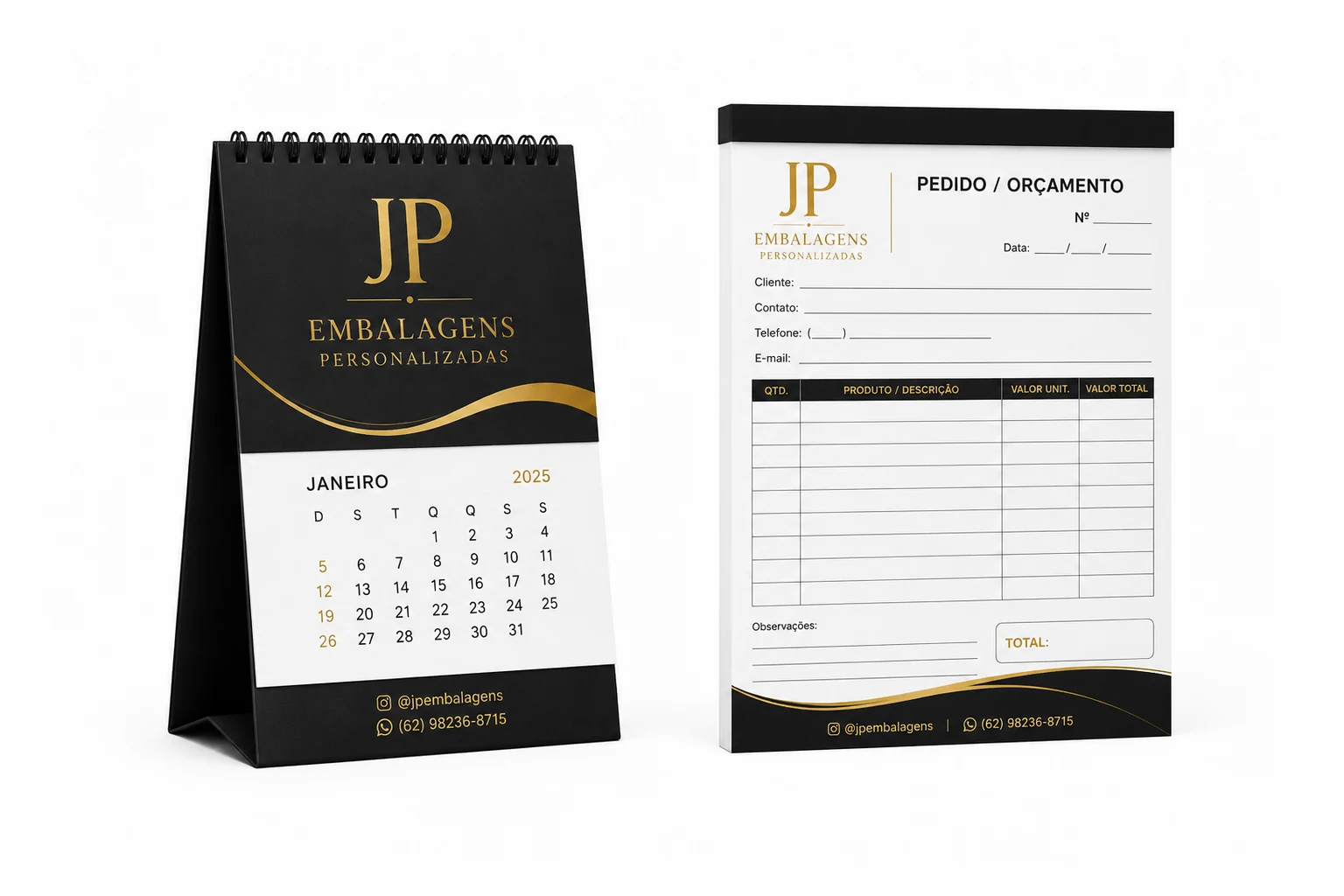Calendário personalizado